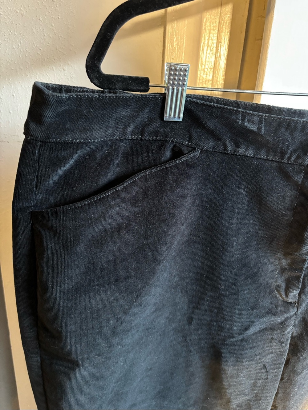 J. Jill Black Straight-Leg Corduroy Jeans